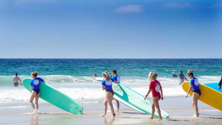 Surf lessons in Southern California
